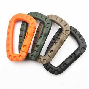 5 PCSCarabiners Carabiner D-Shape Ultra Light Mountaineering Bag Keychain Outdoor Tactical Gear Hiking Camping Climbing Accessories P230420