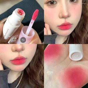 Lip Gloss Cappuvini Velvet Matte For Women Non-marking Blush Mud Cheek Dual-use Lipstick Waterproof Cosmetic Cute Makeup