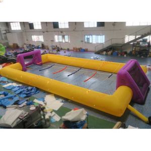 10x5m Free Ship Outdoor Activities giant inflatable football pitch soccer field sport game for sale