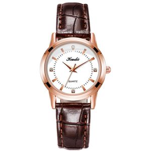 Zegarek moda luksusowy diamentowy zegarek dla kobiet skórzany pasek bransoletki kwarc Kwarc Ladies Ultrathin Waterproof Analog Watchswatches