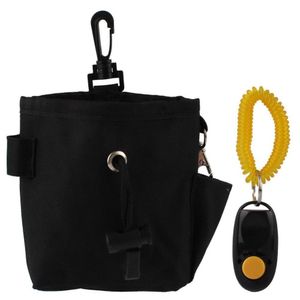 Kinderwagen Dog Daze Pets Clix Leckerli-Köder, kleine Tasche mit Trainings-Clicker, Hunde-Belohnungs-Snacks-Beutel, interaktive Gürteltasche für Hundebesitzer