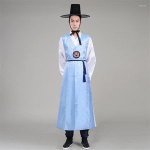 Etniska kläder 2023 Korean Hanbok traditionell äktenskapsstil En mäns etisk klänning för cosplay kimono