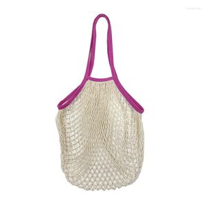 Storage Bags Daily Environmental Protection For Vegetables Cotton Rope Woven Eco Various Multi-color Tote Durable Fruit Basket