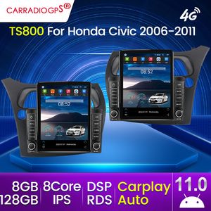 Für Honda Civic Hatchback 2006-2011 Android Auto DVD Radio Multimedia Video Navigation 2 Din Stereo DVD Head Unit Zubehör Lautsprecher