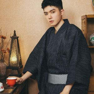 Ubranie etniczne Tradycyjne mężczyźni Yukata Kimono suknia Kimono Vintage Samurai Cosplay Kostiumy japońskim w stylu scenicznym