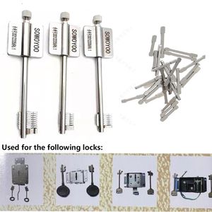 SlotenMakerbenodigdheden Fast Soowoyoo Flagmpole Key Schlosser Tools mit Ersatzstiften für Safe Box AK8 BK7 CK6 Blade Lock