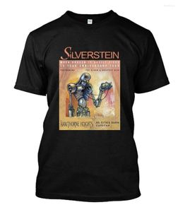 Herr t-skjortor sällsynta 9889 Silverstein 15-årsjubileum o-hals bomullsskjorta män avslappnad kort ärm tees toppar harjujuku streetwear