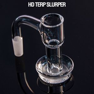 Solda completa quartzo terp slurper acessórios para fumar borda chanfrada grade inferior banger prego