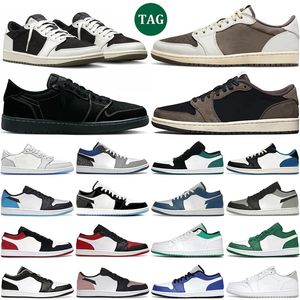 1 Low Basketballschuhe Outdoor Herren Damen 1s Lows Olive Reverse Black Phantom Mocha Concord Wolf Grey True Blue Bred Shadow Toe Herren Trainer flache Sportturnschuhe