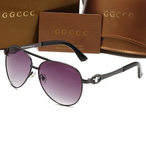 2023 Design Luxusmarke Classic Pilot Oval GGities Sonnenbrille Brillen für Männer Frauen GGities Sonnenbrille Gradient Lens UV400 Brillen 179