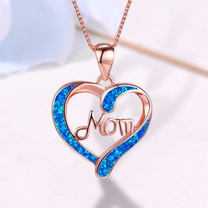 Hjärta choker halsband för kvinnor tillbehör brev mamma mamma födelsedagspresent mammas dag hänge charms smycken