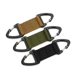 5 PCSMoschettoni 1PCS Outdoor Camping Moschettone Gancio Escursionismo Molle Tessitura Fibbia Clip da cintura Appeso Portachiavi Moschettone Arrampicata Attrezzatura di sopravvivenza P230420