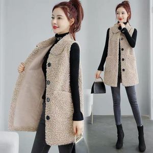 Parkas Woman Jacket Vest Ladies' Vest Autumn Winter MidLength Vest Coat Chaleco Mujer