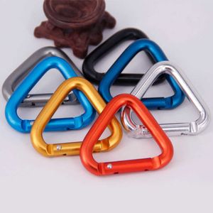 5 PCSCARABINERS 3st Triangle Carabiner Outdoor Camping Vandring Keychain Snap Clip Hook Kettle Buckle Carabiner Accessories P230420