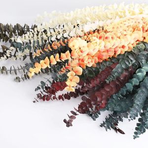 Decorative Flowers 10PCS/SET Home Decoration Natural Eucalyptus DIY Wedding Shooting Party Decor Supplies For Leaves Dried Flower