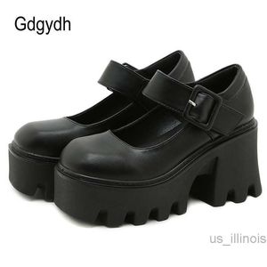 Dress Shoes Gdgydh High Quality Rubber Sole Japanese Style Platform Lolita Shoes Women Patent Leather Vintage Soft Sister Girls Shoes School