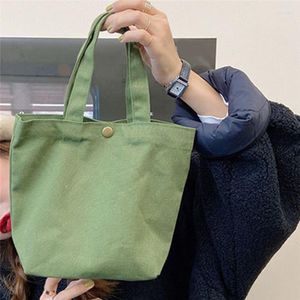 Вечерние сумки сумочки сплошной конфеты Colant Canvas Tote Bag Lunch Foade Portable маленькая ланч -коробка с медной