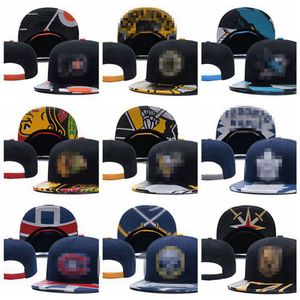 Penguins- Maple Leafs- Baseball Caps Flyers- Sharks- Bruins- Canadiens- Blackhawks- Golden Knights- Blues- Islanders- Toucas Gorros Sports Män kvinnor hiphop-hattar