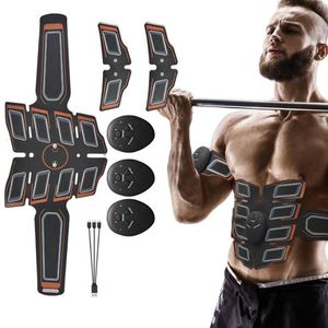 Integrerad fitnessutrustning Abdominal muskel Toning Trainer Practice Eightpack ABS Stärker EMS Simulerar Biologisk mikroström Stimulering 230503