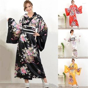 Ethnische Kleidung Japanischer Kimono Mode Samurai Sexy Frauen Yukata Weibliches Retro-Kleid Blumendruck Nachtwäsche Robe Cosplay Kleider