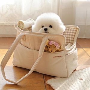 Carrier Go Out Portable Small Pet Backpack Shoulder Bag Breathable Multifunctional Handbag Messenger Cotton Linen Cat And Dog Universal
