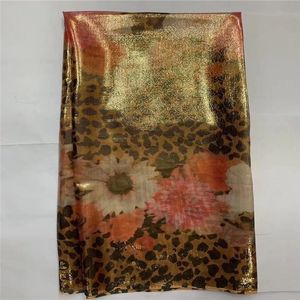 Fabric Hot Sale African Soft Silk Fabric For Garment Neat Print On The Material With Swiss Voile Lace 5yards LXE