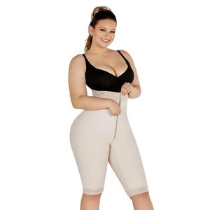 Damen Shapers Gaine Amincissante Femme Ventre Plat Double Compression High-Waisted BuLifting Short Body Shaper Tummy Control Push-Up Ass