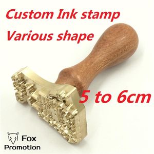 Craft Custom Brass Stamp Trähandtag Stamp på tårta Personlig mögelvärme på trä/läderliga DIY -gåva 700 st 56 cm