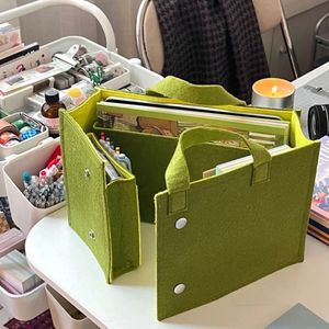 Storage Bags Portable Home Shopping Laptop Pad Business Briefcase Large Capacity Felt Book Handbag