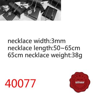 40077 European and American Youth Hip Hop Jewelry Necklace S925 Sterling Silver Long Personalized Classic Cross Flower Ball Chain Punk Hip Hop Style