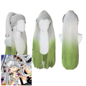 Cosplay Perucas Anime Demon Slayer Kimetsu em Yaiba Cosplay Wig Daki Mulheres Branco Cosplay Peruca Demon Slayer Kimetsu em Yaiba Daki J230427