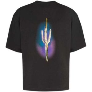Projektant odzieży moda Pa Tshirts Palmes Angels Starry Sky Limited Cactus krótki rękaw luźne męskie męskie karcie luksusowe bawełniane bawełniane topy streetwear