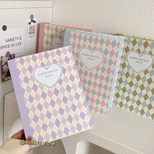 Notepads MINKYS Original Design Color Rhombus A5 Kpop Pocard Binder Collect Book Idol Po Card Holder Pocards Album 230503