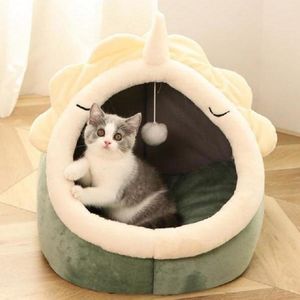 Tapetes super macios para cães, redondos e gatos, sono profundo, conforto no inverno, quente, tenda de dormir, aconchegante, portátil, interior, lavável, cama de gato para gatos