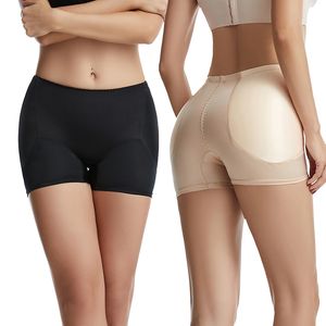 Womens Padded Shapewear Hip Enhancer Shorts High Waist Body Shaper Buttocks Pad Panties Butt Lifter Booty Waist Trainer Control 336