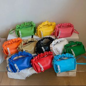 핸드백 여자 가방 새로운 디자이너 가방 Rhineau Alexaneder King Bag Pleated 핸드백 색상의 어깨 겨드랑이 가방 크로스 바디 백