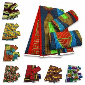 Fabric African Ankara Prints Wax Fabric Patchwork Warp Sewing Dress Craft DIY Accessory Material 100% Cotton Tissu By Meters Pagne Soft