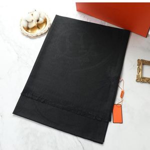 Premium women scarf Autumn/Winter scarf Luxury silver wool silk jacquard wool scarf warm fashion shawl 180cmX70cm with gift box