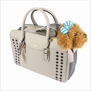 Carrier 2021 Borsa da viaggio per cani di lusso in pelle portatile Borsa da viaggio per animali traspirante Borsa da viaggio per cani Zaino approvato dalla compagnia aerea