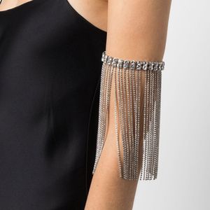 Charm Bracelets Burst rhinestone long Su arm chain Europe and the United States multi-layer sexy jewelry holiday party accessories bracelet