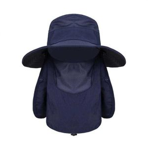 Cappelli da esterno Nuova protezione solare Cappello da pesca Estate Maglia traspirante Cappellini da campeggio Cappellini da trekking AntiUV Cappello da sole Cappellini da alpinismo Cappello Panama da uomo J230502