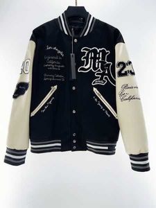 Cotton Designer Jackets Bomber Mens Windbreaker Varsity Mens Baseball Hip Hop Harajuku Letter Patchwork Leather Tianma Embroidery Streetwear Men y77