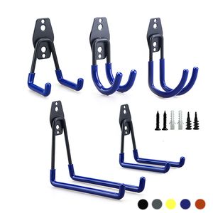 Kökshandduk Hooks Heavy Duty Metal Garage Organizer Wall Mount Bicycle Hanger Anti Slip Storage för Ladders Garden Tool 230503