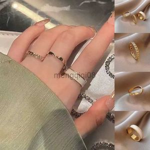 Band Rings Personality Creative Three Piece Abertura para Moda Fashion Korean Jewelry Party de casamento