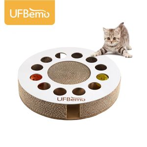 Игрушки Ufbemo Cat Toy Toy Scratcher Kitten Pet Catnip Bed Scratch Pelt Pets Persion Perm Гофрированная когти