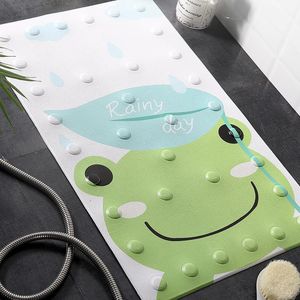 Mattor 1 PC Badrum Duschmatta med sugkoppar Baby Safety Bath Nonslip Mat Cartoon Animal Pu Massagekuddar Vattentät toalettmatta