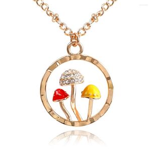 Pendant Necklaces Makersland Necklace Mushroom For Women Girl Vintage Charm Gift Jewelry Designer Sweet Creative