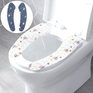 Toalettstol täcker täcker universal tvättbar återanvändbar nära avföring wc mat klistermärke bidet tillbehör