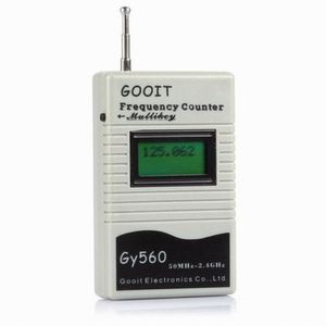 GY560 Miernik częstotliwości dla dwukierunkowego radiowego transceiver GSM 50 mHz-2.4 GHz 7 cyfrowy wyświetlacz LCD z miernikiem sygnału