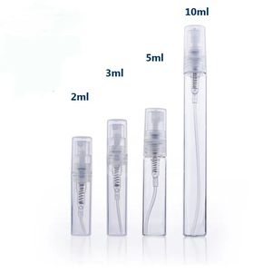 2ml 3ml 5ml 10ml plastic/Glass Perfume Bottle,cosmetic containers Empty Refilable Spray Bottle, Small Parfume Atomizer, Perfume Sample Vials